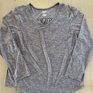 Duluth Trading Co Gray Armachillo Relaxed Long Sleeve Tee